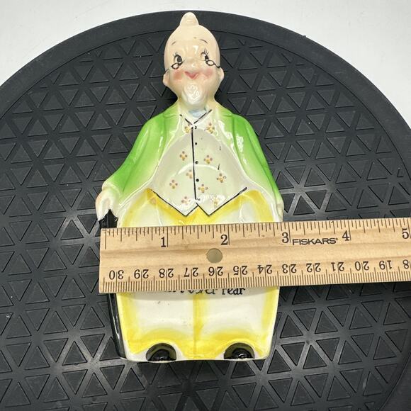 Enesco Grandpa Spoon Rest “Keep Conscience Clear, Then Never Fear” Kitschy - Picture 4 of 4